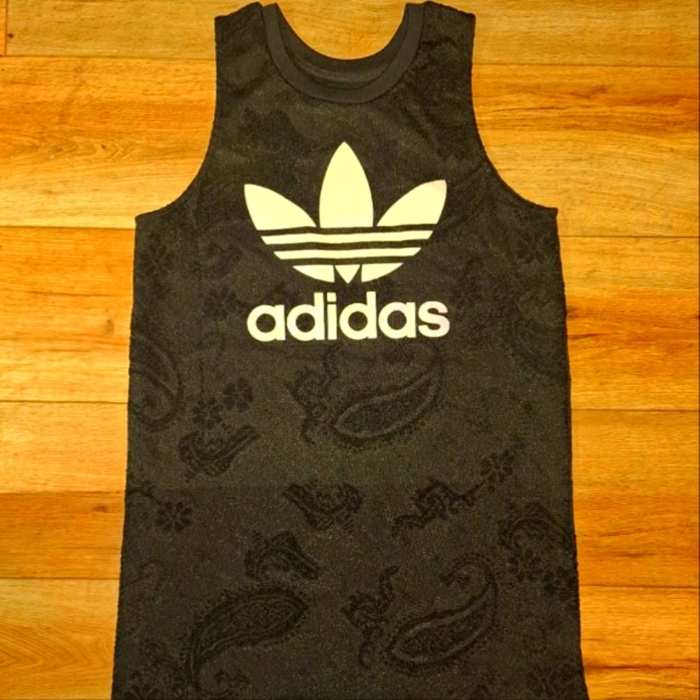 Adidas DRESS Black Tank Top with Logo